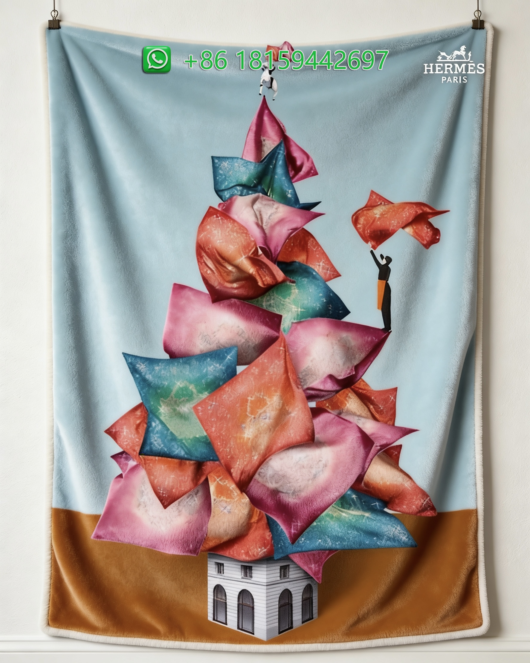Hermes Throw Blankets